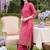 women ethnic motifs printed regular cotton kurta with trousers