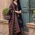 women ethnic motifs printed regular cotton kurta with trousers & with dupatta