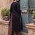 women ethnic motifs printed regular cotton kurta with trousers & with dupatta