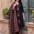 women ethnic motifs printed regular cotton kurta with trousers & with dupatta