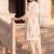 women floral printed regular thread work kurta with dhoti pants