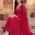women ethnic motifs printed regular thread work kurta with trousers & with dupatta