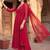 women ethnic motifs printed regular thread work kurta with trousers & with dupatta