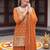 women ethnic motifs embroidered regular thread work kurta with sharara & with dupatta