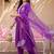 women ethnic motifs embroidered regular thread work liva kurta with trousers & with dupatta