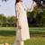 women printed regular kurta with trousers