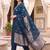 women ethnic motifs embroidered regular kurta with trousers & with dupatta