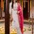 women floral embroidered regular thread work kurta with trousers & with dupatta