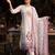 women floral printed regular cotton kurta with trousers & with dupatta