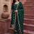 women ethnic motifs embroidered regular kurta with trousers & with dupatta