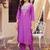 women ethnic motifs embroidered regular thread work kurta with trousers