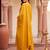 women embroidered regular sequinned kurta with trousers & with dupatta