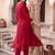 women ethnic motifs embroidered regular kurta with trousers