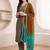 women ethnic motifs printed regular cotton kurta with trousers & with dupatta