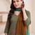 women ethnic motifs printed regular cotton kurta with trousers & with dupatta