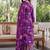 women floral printed regular thread work cotton kurta with trousers & with dupatta