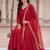 women regular gotta patti liva kurta with trousers & with dupatta