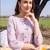 women printed regular cotton kurta with trousers