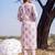 women printed regular cotton kurta with trousers