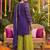 women ethnic motifs embroidered regular kurta with palazzos & with dupatta