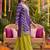 women ethnic motifs embroidered regular kurta with palazzos & with dupatta