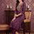 women ethnic motifs embroidered regular thread work kurta with trousers