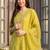 women ethnic motifs embroidered regular thread work liva kurta with trousers & with dupatta