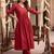 women empire thread work liva kurta with trousers
