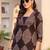 women ethnic motifs printed regular cotton kurta with trousers
