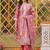 women ethnic motifs regular kurta with trousers & with dupatta