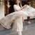 women floral printed regular kurta with trousers & with dupatta