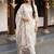women floral printed regular kurta with trousers & with dupatta