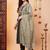 women ethnic motifs embroidered regular thread work liva kurta with trousers & with dupatta
