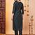 women ethnic motifs embroidered regular thread work liva kurta with trousers & with dupatta