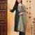 women ethnic motifs embroidered regular thread work liva kurta with trousers & with dupatta