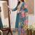 women floral embroidered regular thread work kurta with trousers & with dupatta
