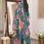 women floral embroidered regular thread work kurta with trousers & with dupatta