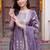 women ethnic motifs regular kurta with trousers & with dupatta