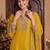 women ethnic motifs embroidered regular sequinned kurta with palazzos & with dupatta