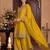 women ethnic motifs embroidered regular sequinned kurta with palazzos & with dupatta