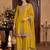 women ethnic motifs embroidered regular sequinned kurta with palazzos & with dupatta