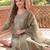 women ethnic motifs embroidered regular liva kurta with trousers & with dupatta