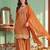 women ethnic motifs embroidered regular sequinned kurta with sharara & with dupatta