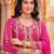 women ethnic motifs embroidered regular kurta with sharara & with dupatta