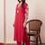 women ethnic motifs embroidered regular thread work kurta with trousers