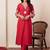 women ethnic motifs embroidered regular thread work kurta with trousers