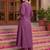 women ethnic motifs embroidered empire thread work cotton kurta with trousers