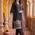 women ethnic motifs printed regular kurta with trousers & with dupatta