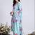 women floral printed regular kurta with trousers & with dupatta