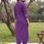 women printed regular kurta with trousers